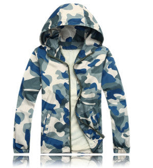 Selling New Arrival Men Fashion Camouflage Jacket Summer Tide Male Hooded Thin Sunscreen Coat MWW170 - CelebritystyleFashion.com.au online clothing shop australia