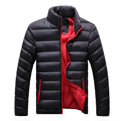 Winter Jackets Mens New Stylish Slim Fitness Quilted Long Sleeve Cotton-Padded Solid Thick Parkas XXXXL N439 - CelebritystyleFashion.com.au online clothing shop australia
