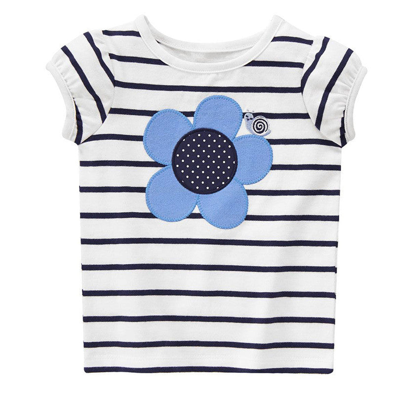 2-10 years baby Girl t-shirt big Girls tees shirts children blouse big sale super quality 100% cotton kids summer clothes - CelebritystyleFashion.com.au online clothing shop australia