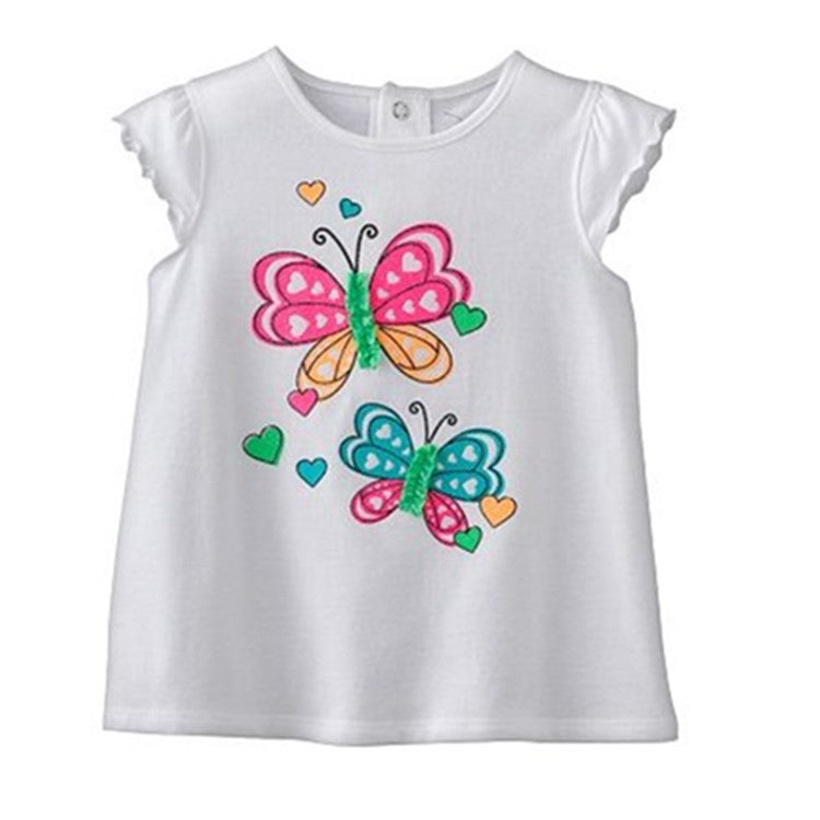 2-10 years baby Girl t-shirt big Girls tees shirts children blouse big sale super quality 100% cotton kids summer clothes - CelebritystyleFashion.com.au online clothing shop australia