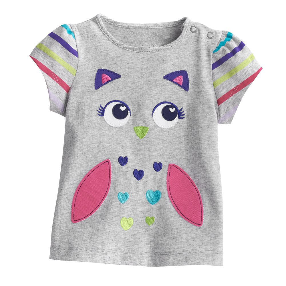 2-10 years baby Girl t-shirt big Girls tees shirts children blouse big sale super quality 100% cotton kids summer clothes - CelebritystyleFashion.com.au online clothing shop australia