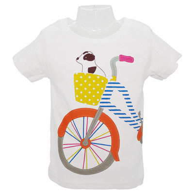 Baby Girls T-Shirt Summer Children's Tops Clothing Cute Cartoon Baby Girl And Dog Creative T-Shirt - CelebritystyleFashion.com.au online clothing shop australia