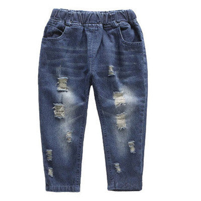 Fashion Denim Pants Boys Ripped Jeans 2-14 Yrs Baby Boys Jeans Kids Clothes Cotton Casual Children's Jeans Kids Trousers SC176 - CelebritystyleFashion.com.au online clothing shop australia