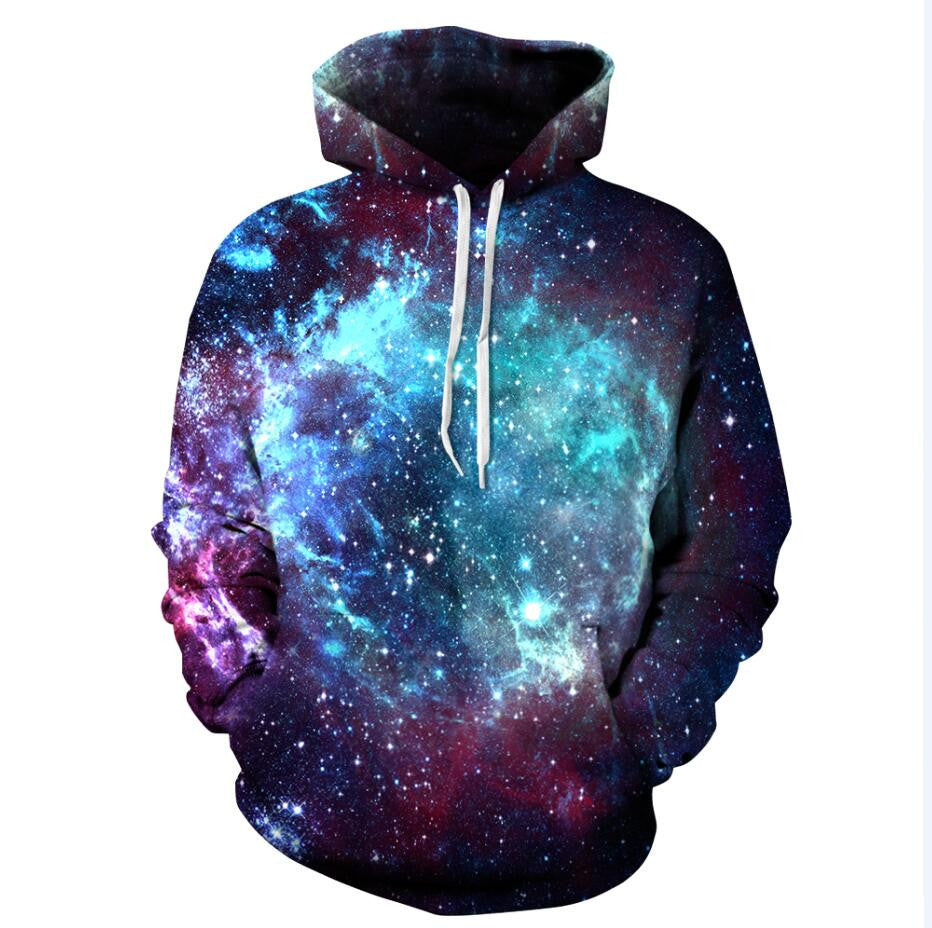 New Fashion Space Galaxy Sweatshirt Hoodies 3D Print Hip Hop Coats Casual Sweatshirt Sportwear Tops - CelebritystyleFashion.com.au online clothing shop australia