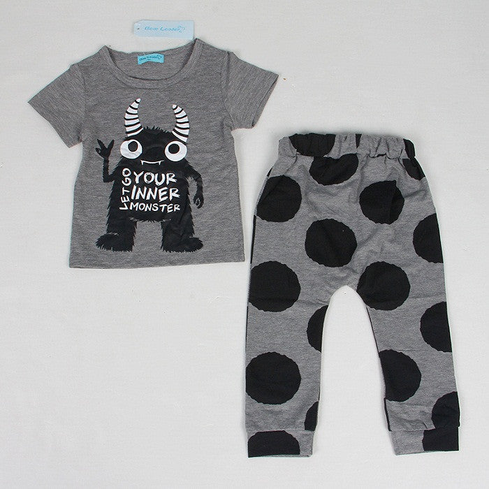 Keelorn Summer Style Infant Clothes Baby Clothing Sets Three small fish model Cotton Short Sleeve 2pcs Baby Boy Clothes - CelebritystyleFashion.com.au online clothing shop australia