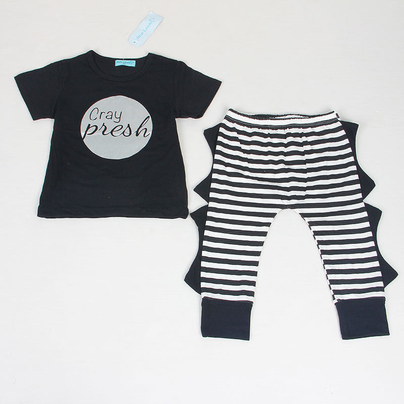 Keelorn Summer Style Infant Clothes Baby Clothing Sets Three small fish model Cotton Short Sleeve 2pcs Baby Boy Clothes - CelebritystyleFashion.com.au online clothing shop australia