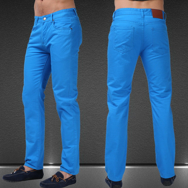 Men Jeans Solid Candy Color Fashion Casual Brand Calca Jeans - CelebritystyleFashion.com.au online clothing shop australia