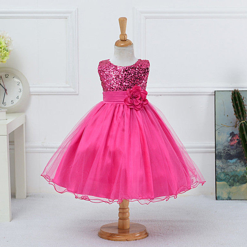 Summer Flower Girls Dress For Wedding And Party Infant Princess Girl Dresses Toddler Costume Baby Kids Clothes robe fille Z2 - CelebritystyleFashion.com.au online clothing shop australia