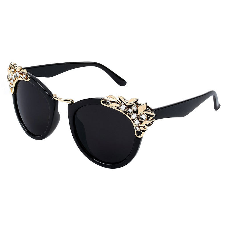 New Women Luxury Brand Sunglasses Jewelry Flower Rhinestone Decoration Sun glasses Vintage Shades Eyewear - CelebritystyleFashion.com.au online clothing shop australia