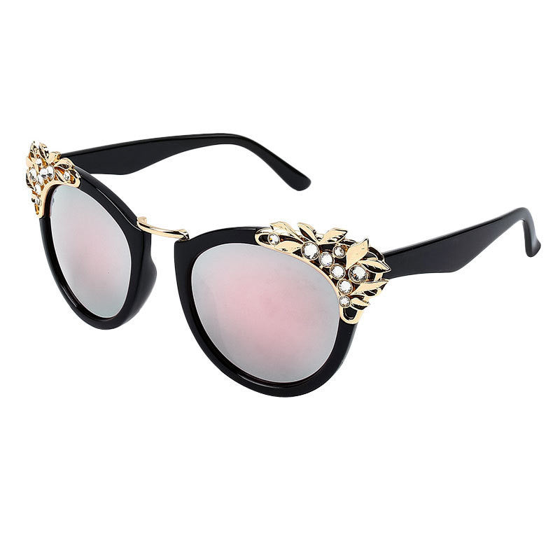 New Women Luxury Brand Sunglasses Jewelry Flower Rhinestone Decoration Sun glasses Vintage Shades Eyewear - CelebritystyleFashion.com.au online clothing shop australia