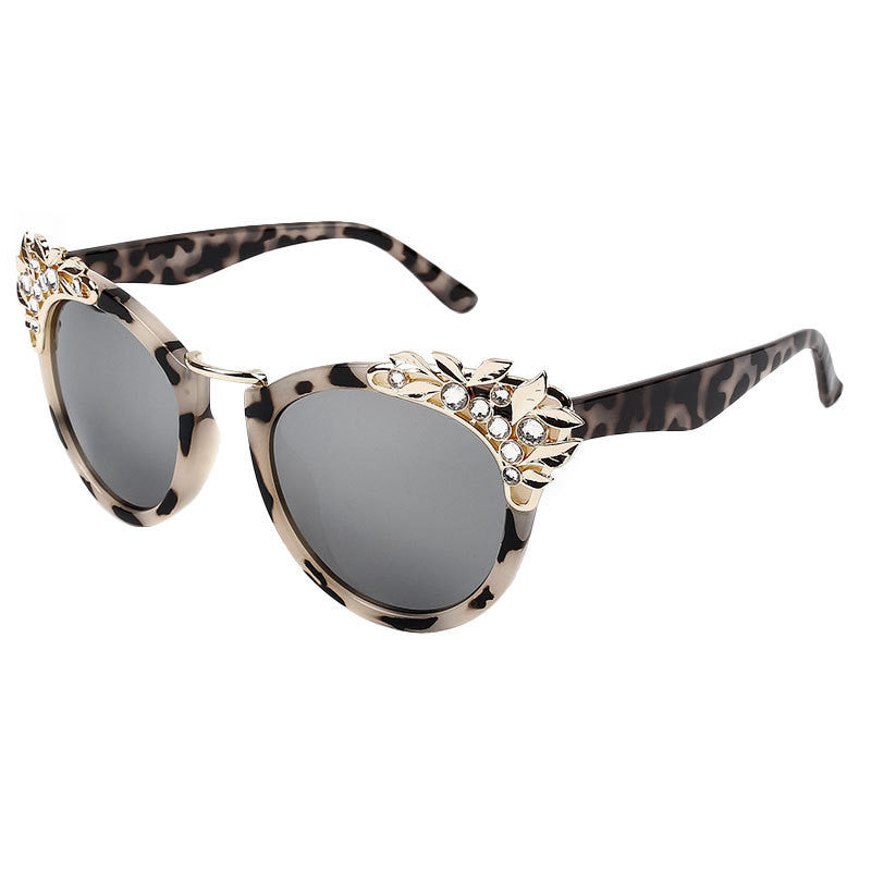 New Women Luxury Brand Sunglasses Jewelry Flower Rhinestone Decoration Sun glasses Vintage Shades Eyewear - CelebritystyleFashion.com.au online clothing shop australia