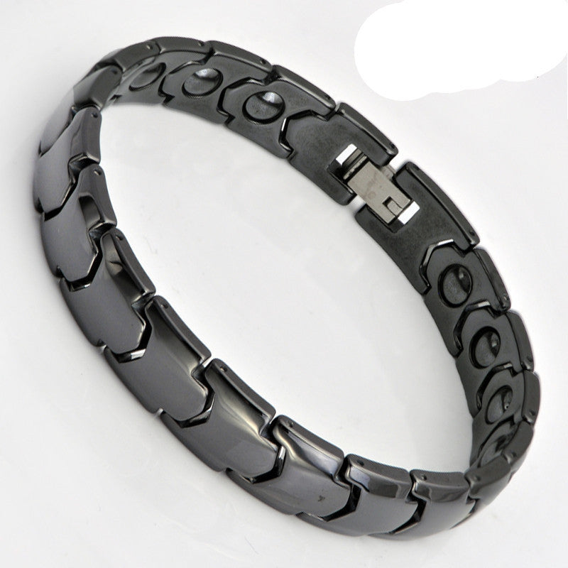 time Black White Bio Elements Energy Ceramic Bracelet Bangle Lovers Magnetic Germanium Health Chain Charms Women Men Jewelry - CelebritystyleFashion.com.au online clothing shop australia