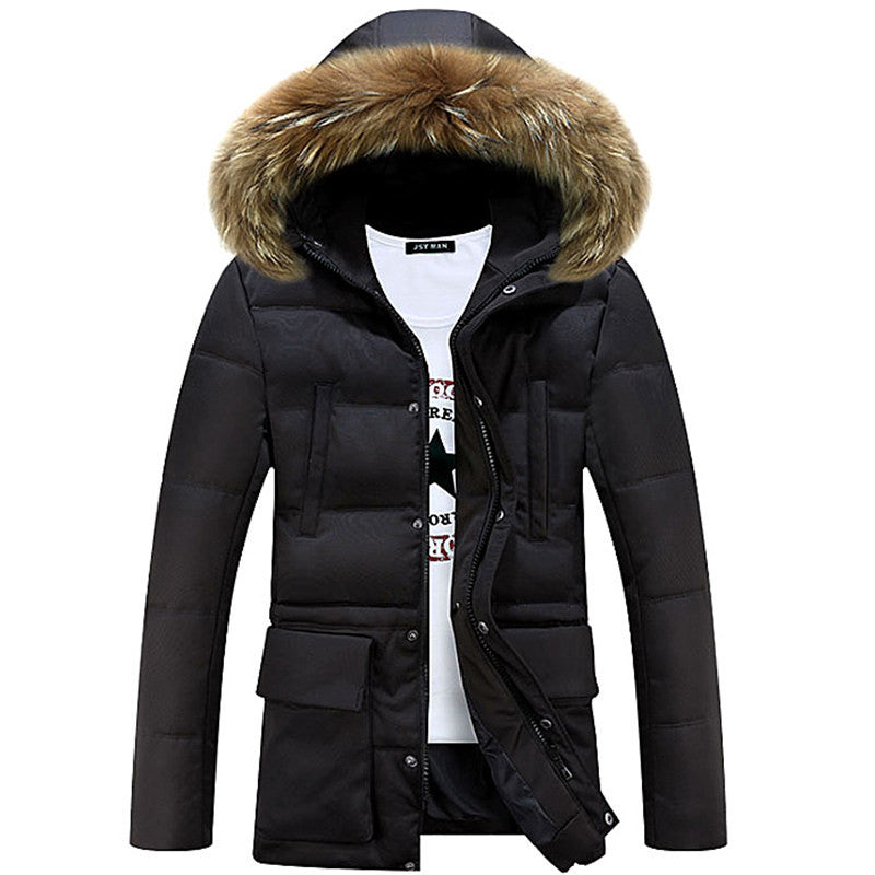 Brand Winter New Men's Solid Long Parkas Fashion Padded Streetwear Casual Overcoat Winter Jacket Men Suit For -20 - CelebritystyleFashion.com.au online clothing shop australia