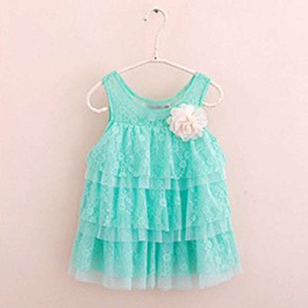 Baby Girl Dress Children Clothing Summer Kids Princess Fower Lace Tutu Dress - CelebritystyleFashion.com.au online clothing shop australia
