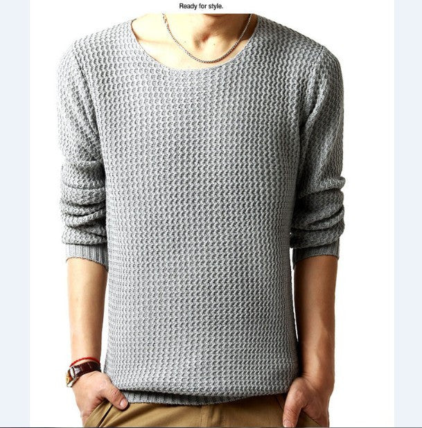 Relaxed-fit sweater pullover male winter knitting brand long sleeve with v-neck fitted sweater jersey size M-XXL - CelebritystyleFashion.com.au online clothing shop australia