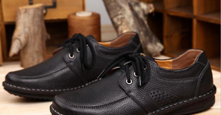 Men Casual Shoes men's leather shoes flats soft comfortable Fashion British Style Shoes 8A106 - CelebritystyleFashion.com.au online clothing shop australia