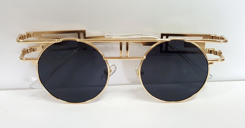 Quality Metal Frame Steampunk Sunglasses Women Brand Designer Round Men Gothic Sun glasses Vintage Eyeglasses ss211 - CelebritystyleFashion.com.au online clothing shop australia