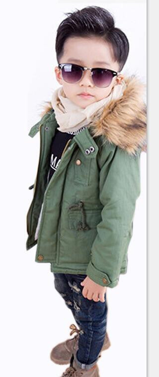 Boys Jackets Winter Coat Solid Long Sleeve Boys Coat Hooded Kids Clothes Fashion Thick Warm Children Clothing 2 Colors - CelebritystyleFashion.com.au online clothing shop australia