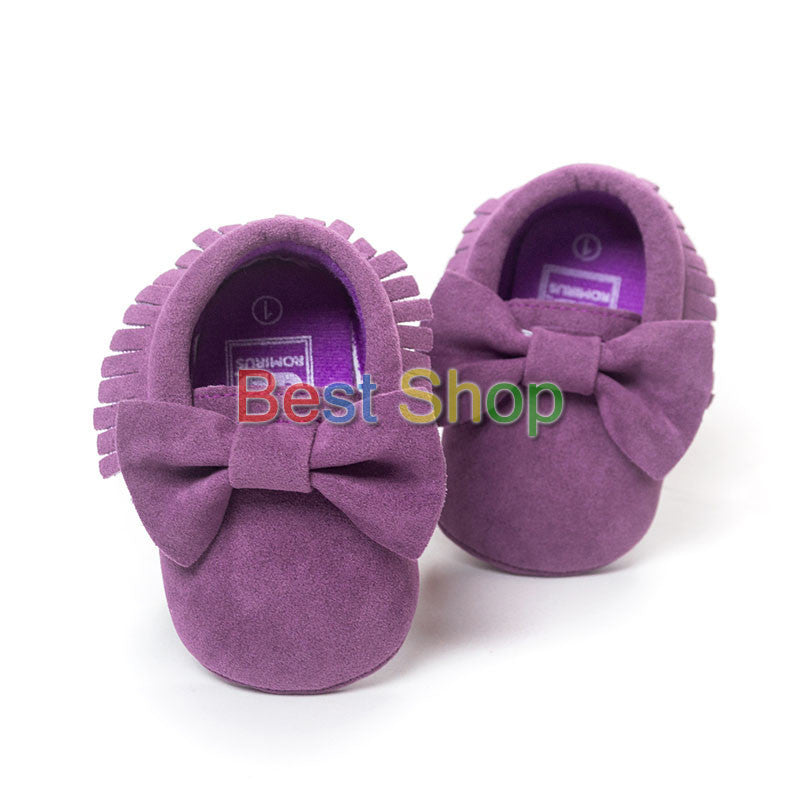 Cute Butterfly-knot Tassels Baby Moccasin Quality Infant Babies First Walkers Newborn Footwears Indoor Boots - CelebritystyleFashion.com.au online clothing shop australia