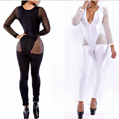 Sexy ladies bodysuits Long Sleeve Slim Pants Jumpsuit Sexy Bodysuit Rompers One Size - CelebritystyleFashion.com.au online clothing shop australia