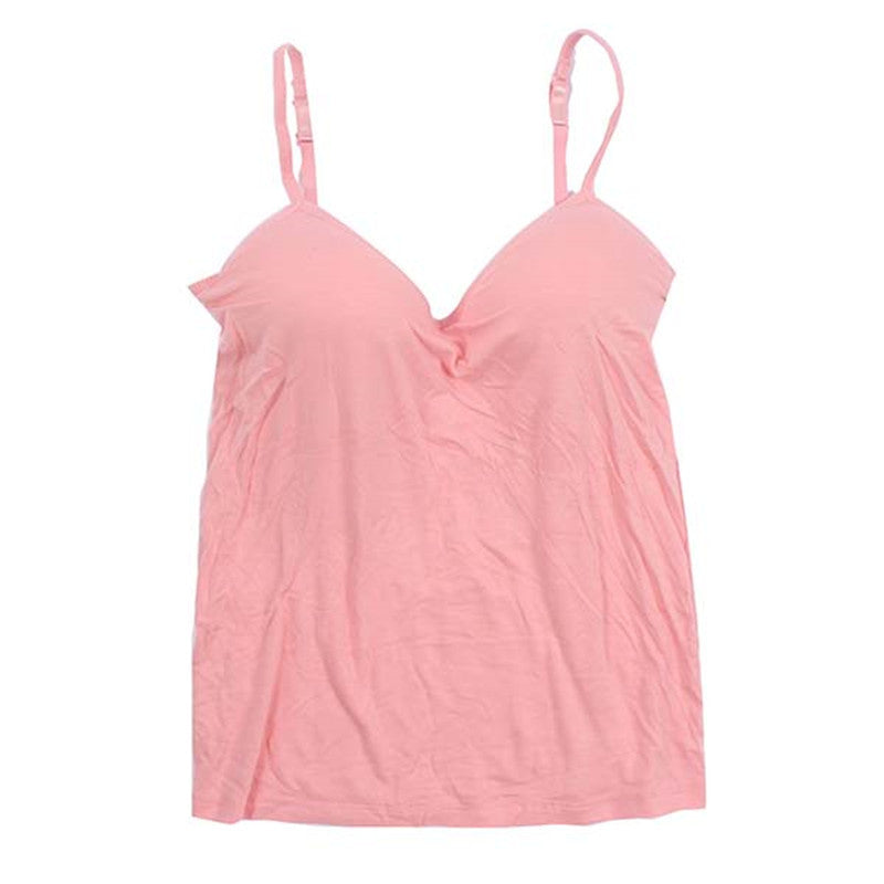 Sexy Women Padded Bra Tops V Neck Camisole Straps Push Up Bra Vest Tank - CelebritystyleFashion.com.au online clothing shop australia