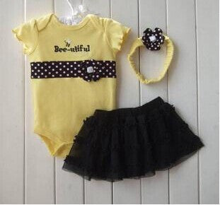 New Fashion Baby Clothing Set Baby Girl Sets Romper+Tutu Skirt+Headband Newborn bebe Spring Summer Baby Girl Clothes - CelebritystyleFashion.com.au online clothing shop australia