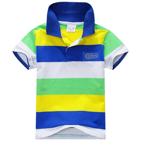 Summer 1-7Y Baby Children Boys Striped T-shirts Kids Tops Tee Polo Shirts Clothing - CelebritystyleFashion.com.au online clothing shop australia