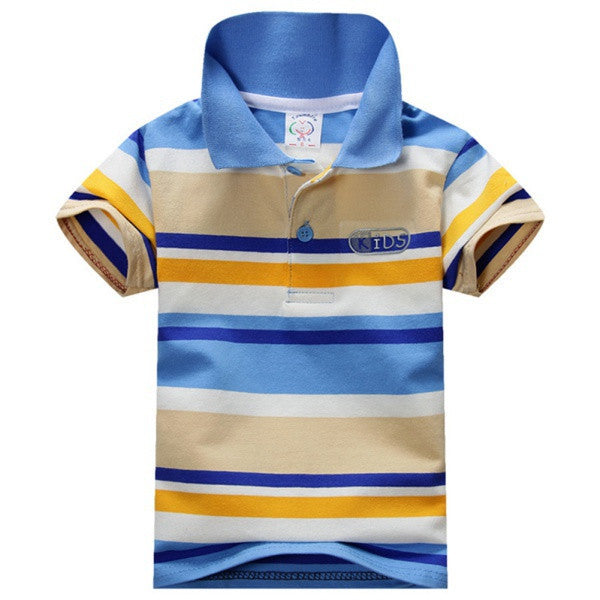 Summer 1-7Y Baby Children Boys Striped T-shirts Kids Tops Tee Polo Shirts Clothing - CelebritystyleFashion.com.au online clothing shop australia
