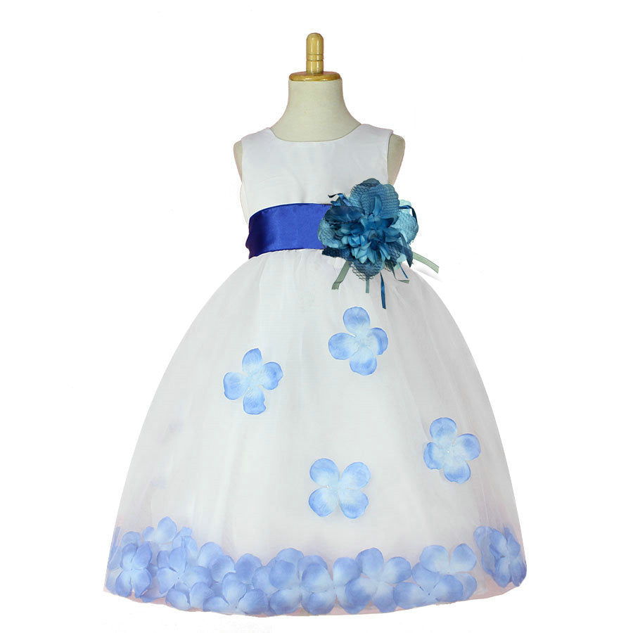 Girls Bridesmaid Dress Rose Petal Hem Cute Princess Tutu Dress Girls Clothing Sets Wedding Birthday Vestidos - CelebritystyleFashion.com.au online clothing shop australia