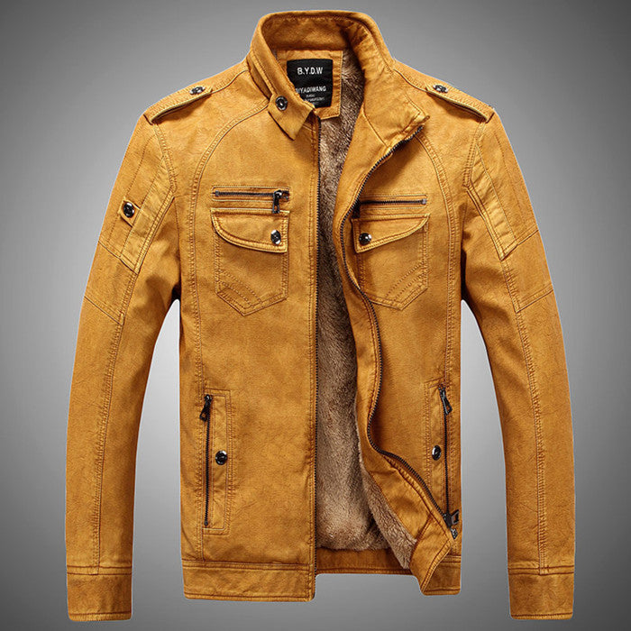 High quality new winter fashion men's coat men's jackets men's leather jacket - CelebritystyleFashion.com.au online clothing shop australia