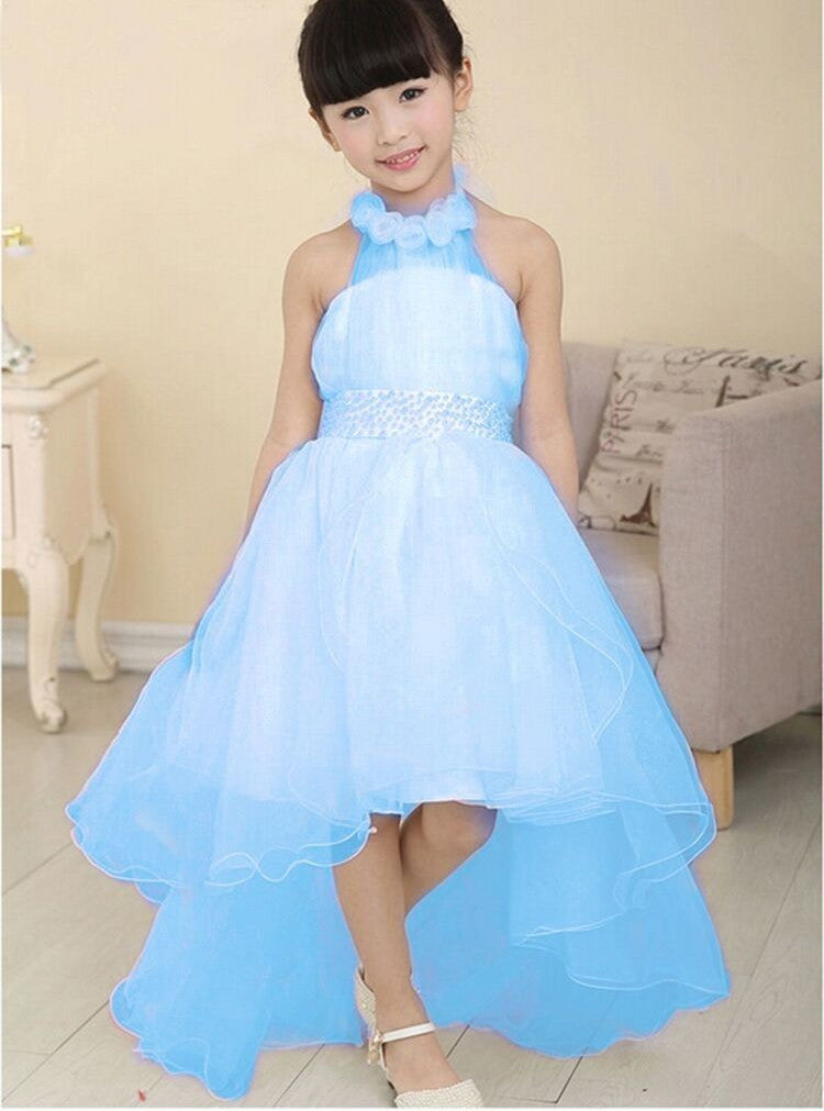 Summer Baby Girls Party Dress Evening Wear Long Tail Girls Clothes Ele Summer Baby Girls Party Dress Evening Wear Long Tail Girls Clothes Ele