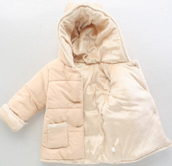 Baby Winter Cotton Coat Baby Girl Candy Cute Thick Down Boy Outerwear Snow Wear Fabric Waterproof Handle Infant Hooded Clothing - CelebritystyleFashion.com.au online clothing shop australia