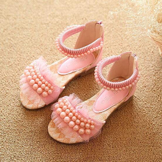 new children sandals girls sandals summer fashion kids sandlas cute pearl design princess shoes girls shoes - CelebritystyleFashion.com.au online clothing shop australia