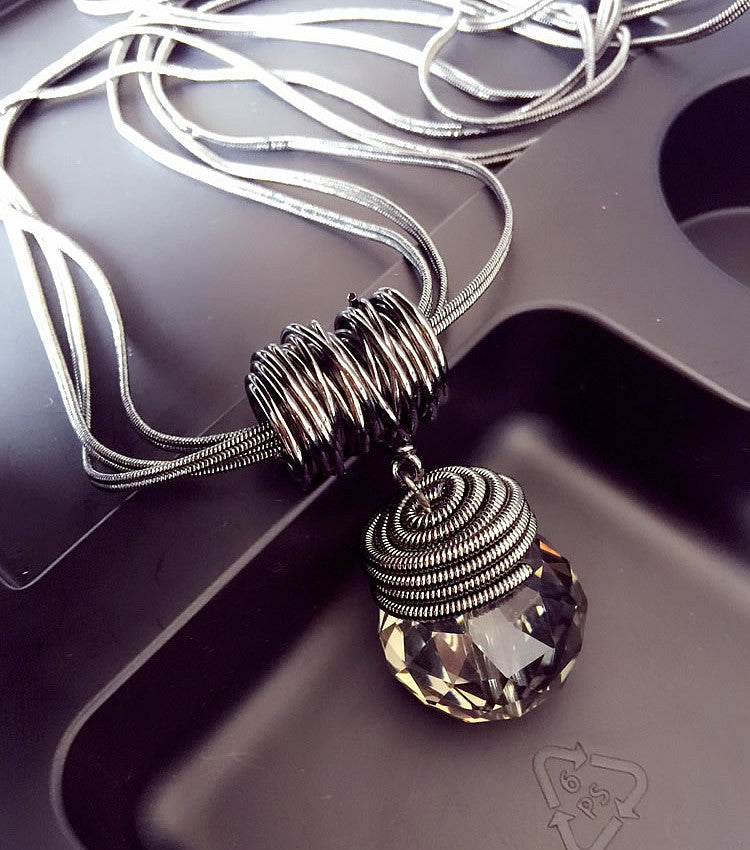 Women Pendant Necklaces The Big Drop Long Paragraph Sweater Chain All-match Decorative Crystal Necklace Pendant - CelebritystyleFashion.com.au online clothing shop australia