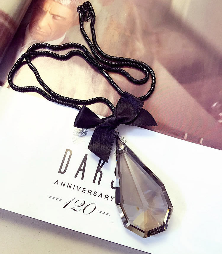 Women Pendant Necklaces The Big Drop Long Paragraph Sweater Chain All-match Decorative Crystal Necklace Pendant - CelebritystyleFashion.com.au online clothing shop australia