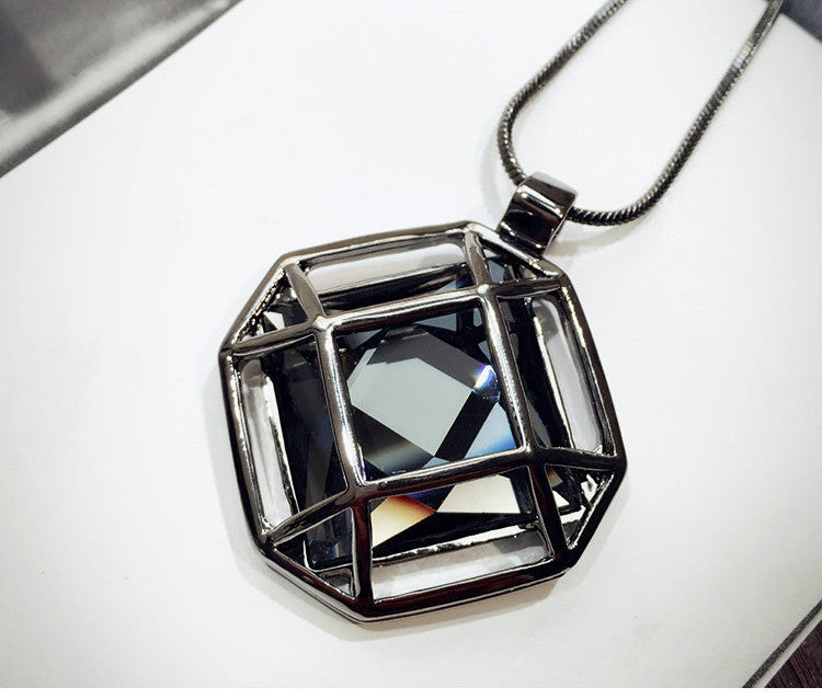 Women Pendant Necklaces The Big Drop Long Paragraph Sweater Chain All-match Decorative Crystal Necklace Pendant - CelebritystyleFashion.com.au online clothing shop australia