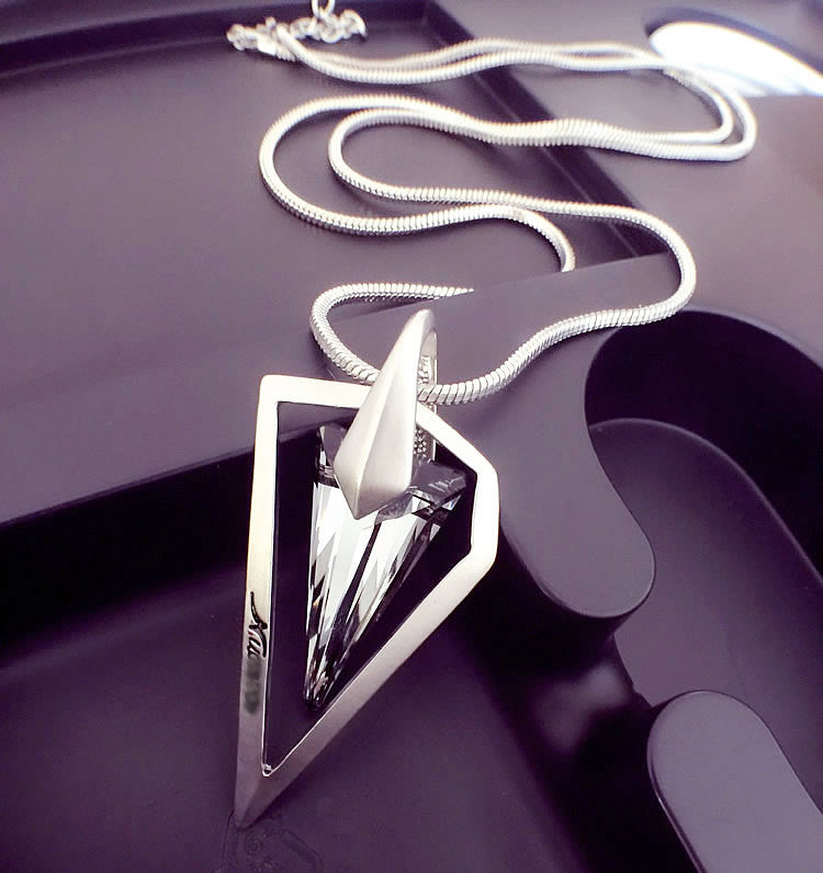 Women Pendant Necklaces The Big Drop Long Paragraph Sweater Chain All-match Decorative Crystal Necklace Pendant - CelebritystyleFashion.com.au online clothing shop australia