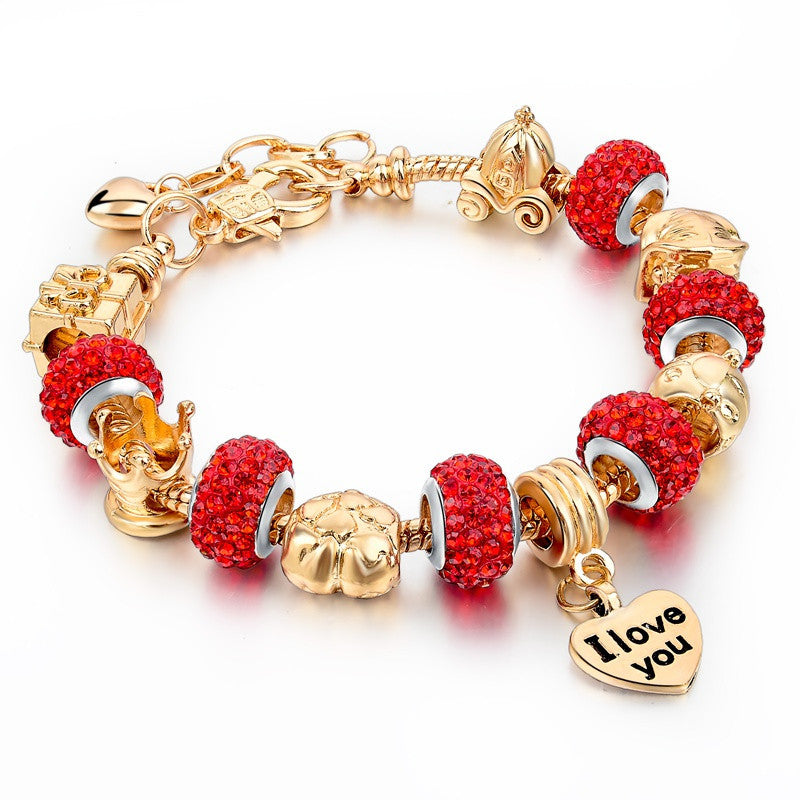 Selling Heart Charm Bracelets & Bangles Gold Bracelets For Women DIY Pulsera Famous Brand Jewellery SBR150074 - CelebritystyleFashion.com.au online clothing shop australia
