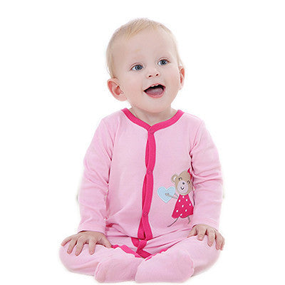 Spring Autumn Baby Romper Long Sleeves Baby Clothes Infant Clothes Cartoon Animal Jumpsuit Baby Girl Romper Baby Clothing - CelebritystyleFashion.com.au online clothing shop australia