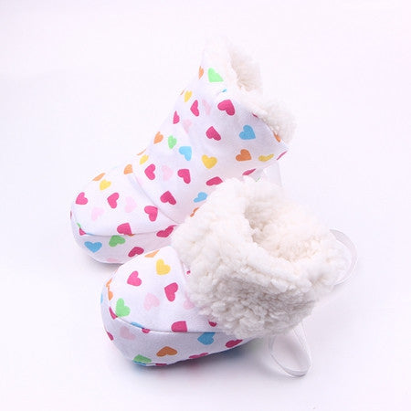 Fashion Winter Baby Boys Girls Cotton Shoes Plush Warm Shoes First Walkers Boots For 0-12 Months - CelebritystyleFashion.com.au online clothing shop australia
