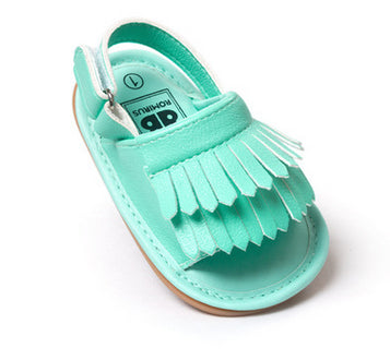 Summer Style Baby Moccasins Soft Bottom Fringe Candy Color Girls Toddler Shoes Baby Slippers Boys prewalkers - CelebritystyleFashion.com.au online clothing shop australia