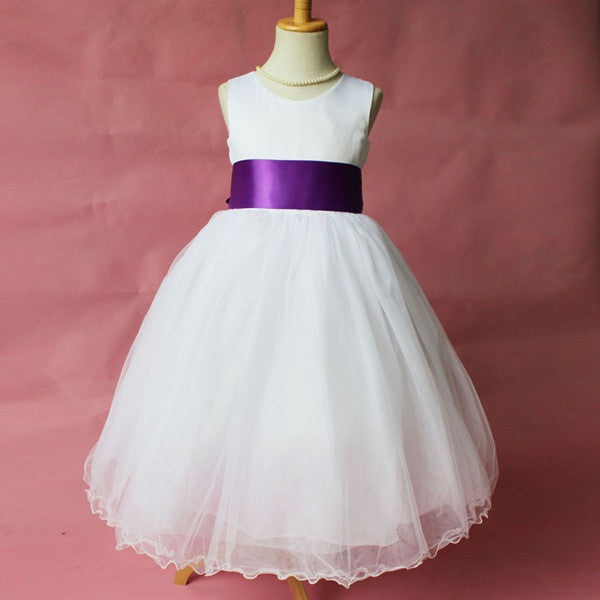 Flower Girl Petals Dress Children Bridesmaid Toddler Elegant Dress Pageant Wedding Bridal Dress - CelebritystyleFashion.com.au online clothing shop australia