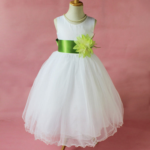 Flower Girl Petals Dress Children Bridesmaid Toddler Elegant Dress Pageant Wedding Bridal Dress - CelebritystyleFashion.com.au online clothing shop australia