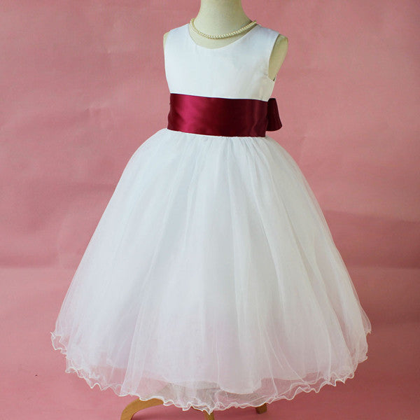 Flower Girl Petals Dress Children Bridesmaid Toddler Elegant Dress Pageant Wedding Bridal Dress - CelebritystyleFashion.com.au online clothing shop australia