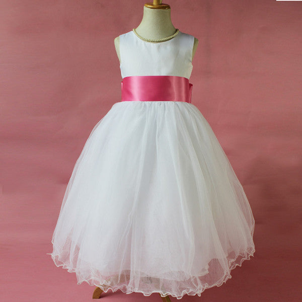 Flower Girl Petals Dress Children Bridesmaid Toddler Elegant Dress Pageant Wedding Bridal Dress - CelebritystyleFashion.com.au online clothing shop australia