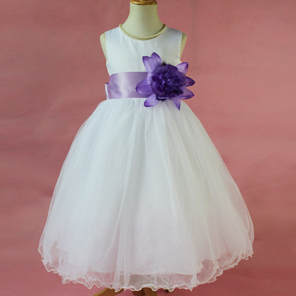 Flower Girl Petals Dress Children Bridesmaid Toddler Elegant Dress Pageant Wedding Bridal Dress - CelebritystyleFashion.com.au online clothing shop australia