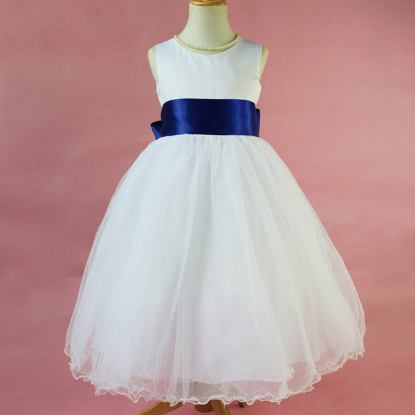 Flower Girl Petals Dress Children Bridesmaid Toddler Elegant Dress Pageant Wedding Bridal Dress - CelebritystyleFashion.com.au online clothing shop australia