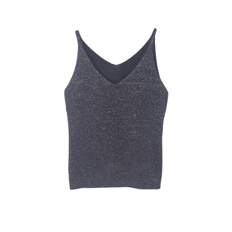Sexy Women Fashion Knitting Vest Top Sleeveless V-Neck Blouse Casual Tank Tops - CelebritystyleFashion.com.au online clothing shop australia