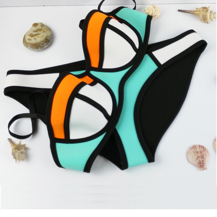 Swimwear Woman Neoprene Material Bikini New Summer Sexy Swimsuit Bath Suit set TA002 Cikini - CelebritystyleFashion.com.au online clothing shop australia