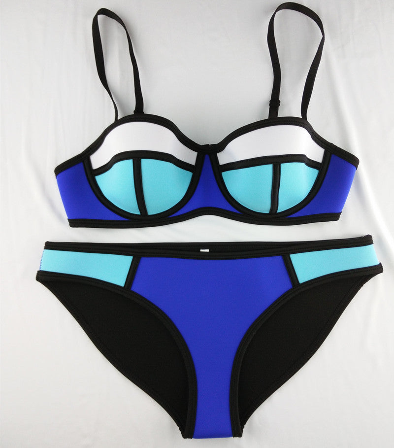 Swimwear Woman Neoprene Material Bikini New Summer Sexy Swimsuit Bath Suit set TA002 Cikini - CelebritystyleFashion.com.au online clothing shop australia